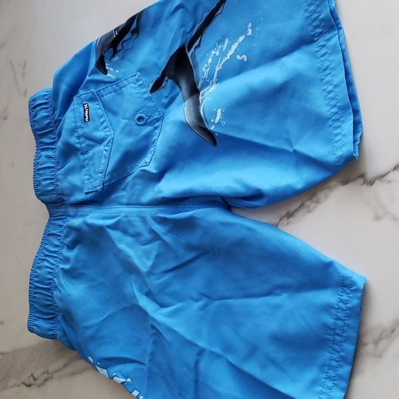 Hurley One & Only Shark Surf Swim Trunks Size 7 - Picture 10 of 15